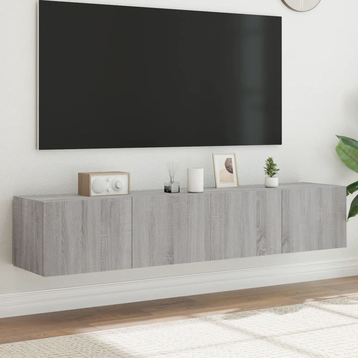 Väggmonterad Tv-Bänk Led
