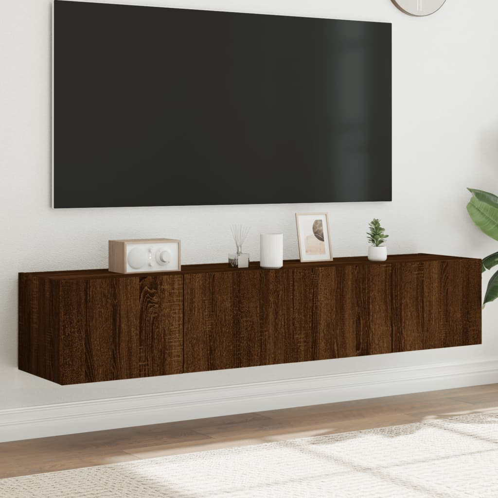 Väggmonterad Tv-Bänk Led