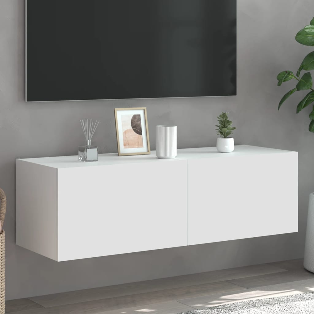 Väggmonterad Tv-Bänk Led