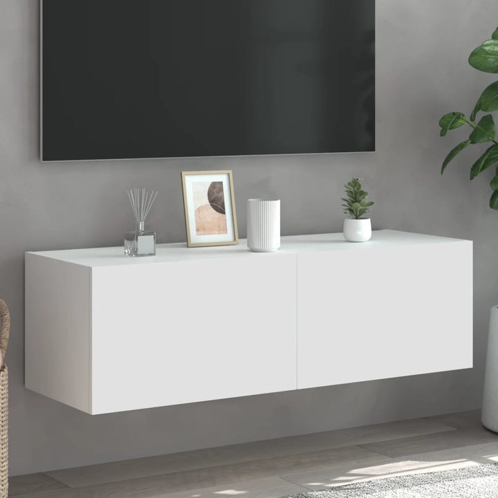 Väggmonterad Tv-Bänk Led