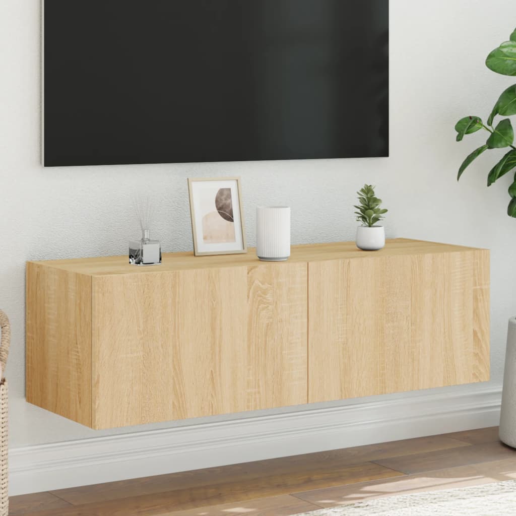 Väggmonterad Tv-Bänk Led