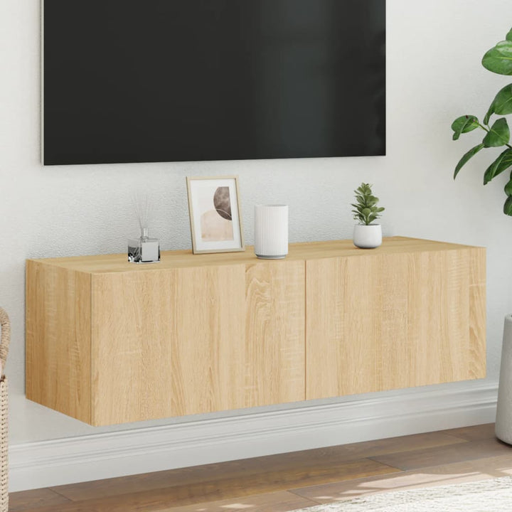 Väggmonterad Tv-Bänk Led