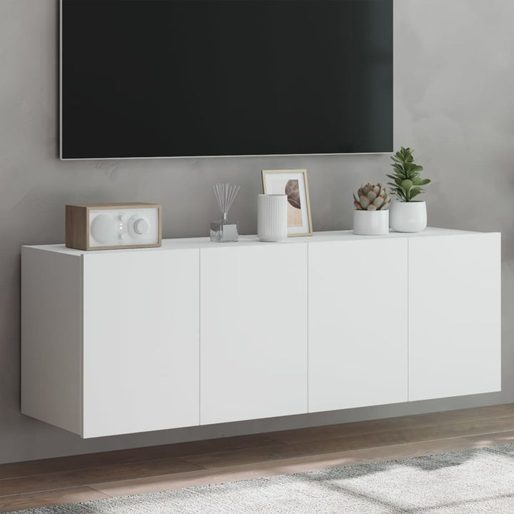 Väggmonterad Tv-Bänk Led