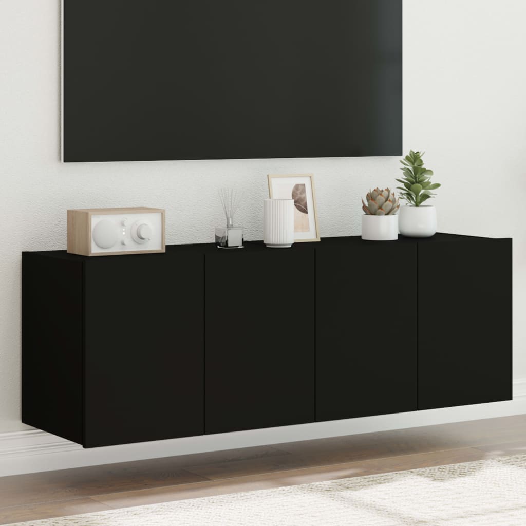 Väggmonterad Tv-Bänk Led