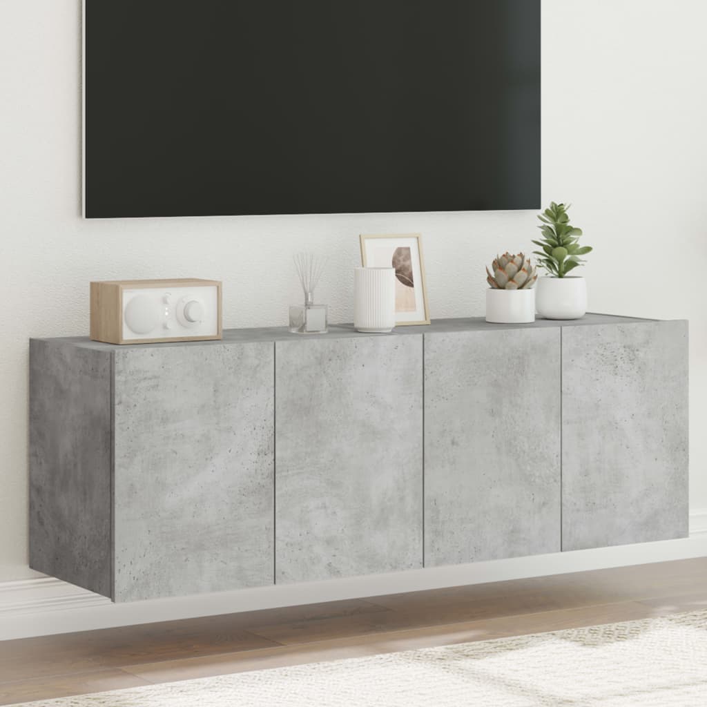 Väggmonterad Tv-Bänk Led
