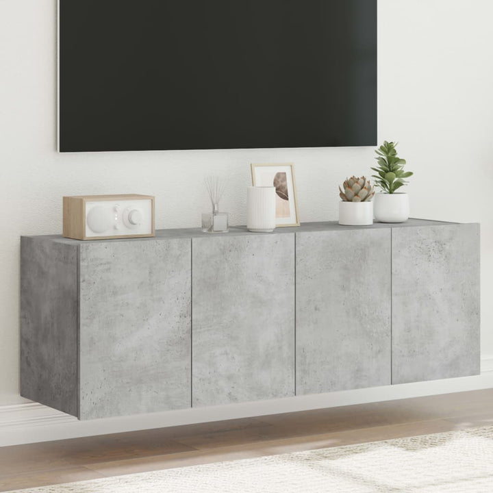 Väggmonterad Tv-Bänk Led