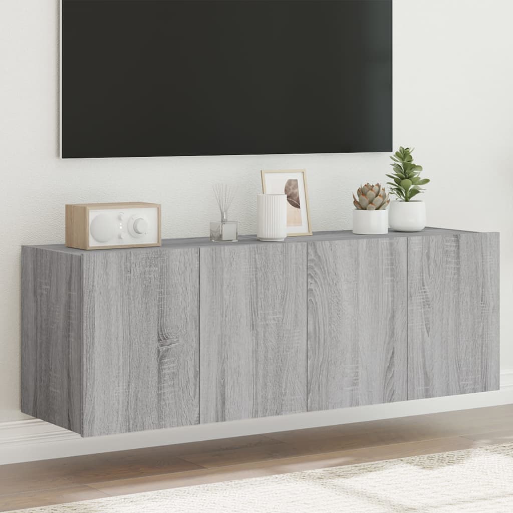 Väggmonterad Tv-Bänk Led