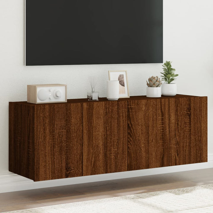 Väggmonterad Tv-Bänk Led