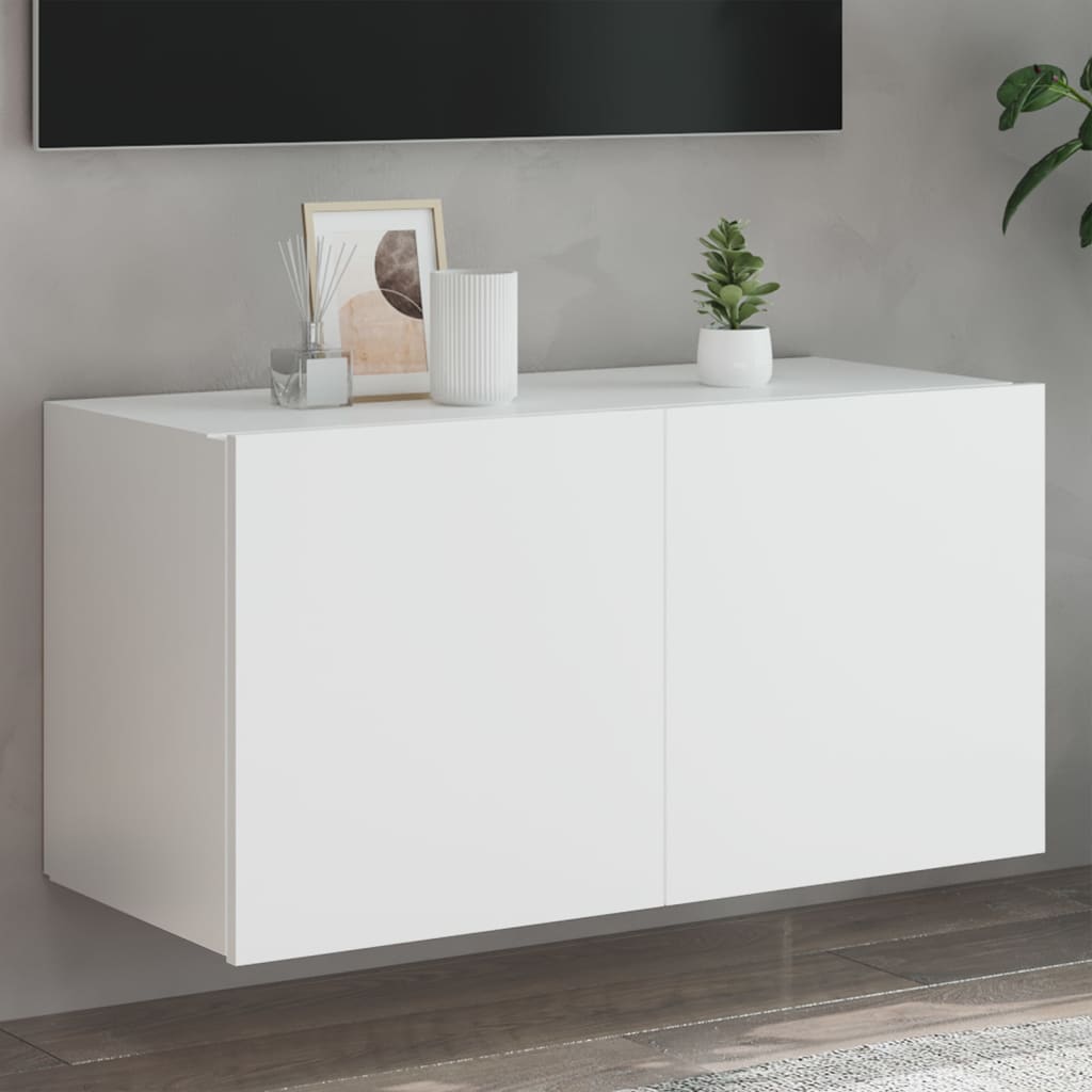 Väggmonterad Tv-Bänk Led