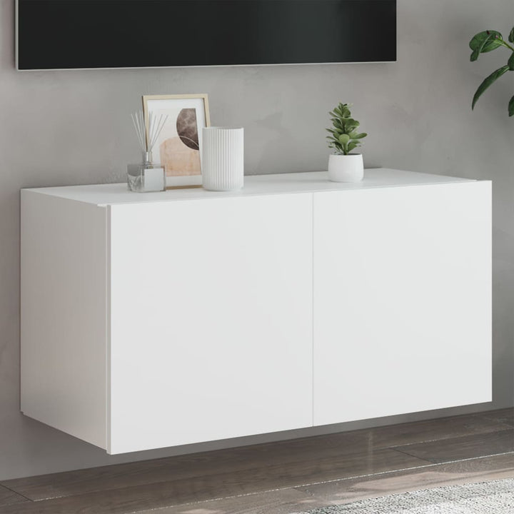 Väggmonterad Tv-Bänk Led