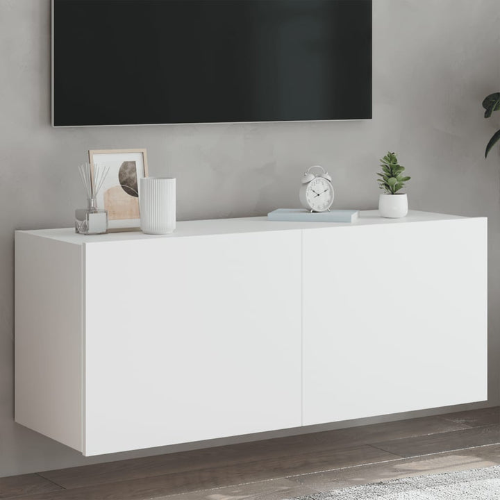 Väggmonterad Tv-Bänk Led