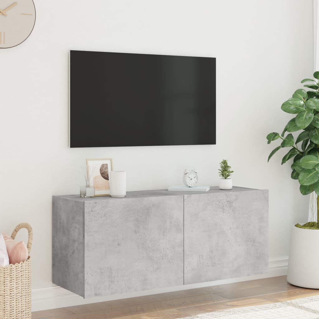 Väggmonterad Tv-Bänk Led