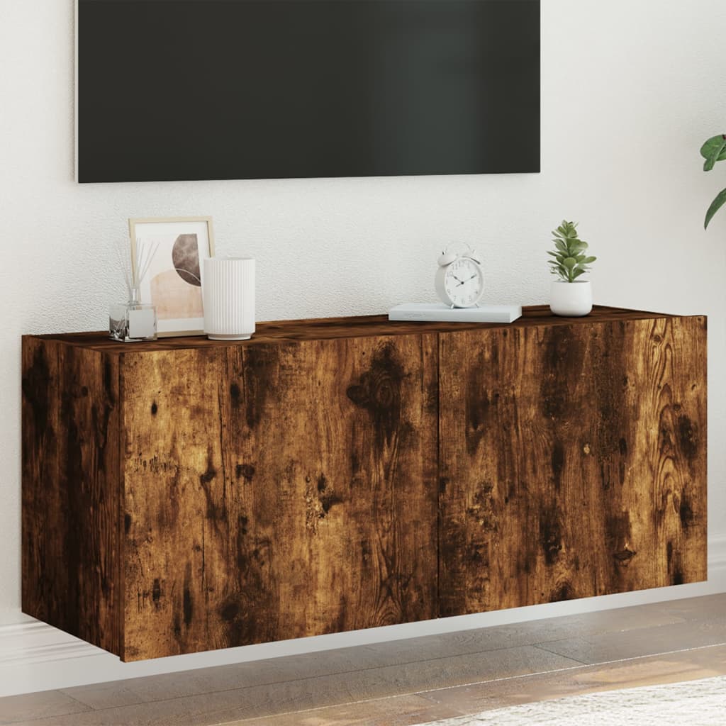 Väggmonterad Tv-Bänk Led