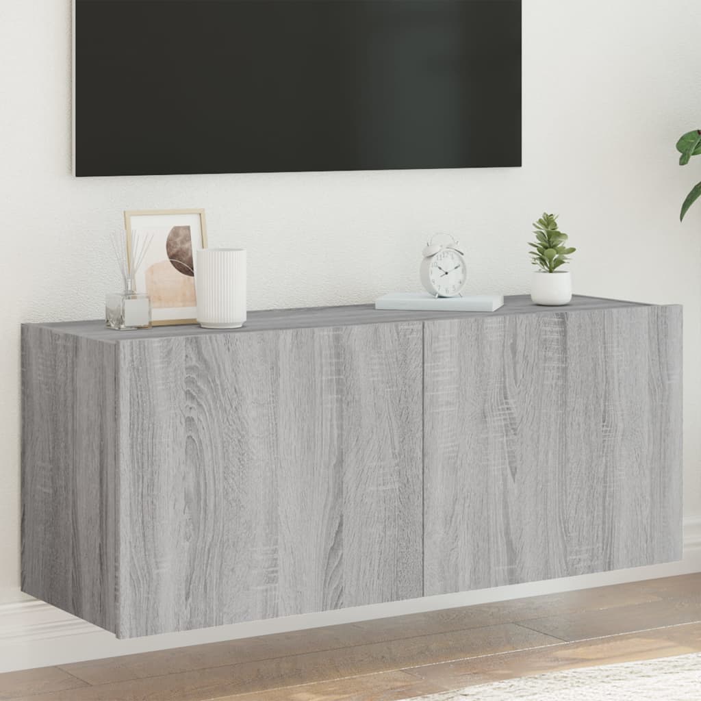 Väggmonterad Tv-Bänk Led
