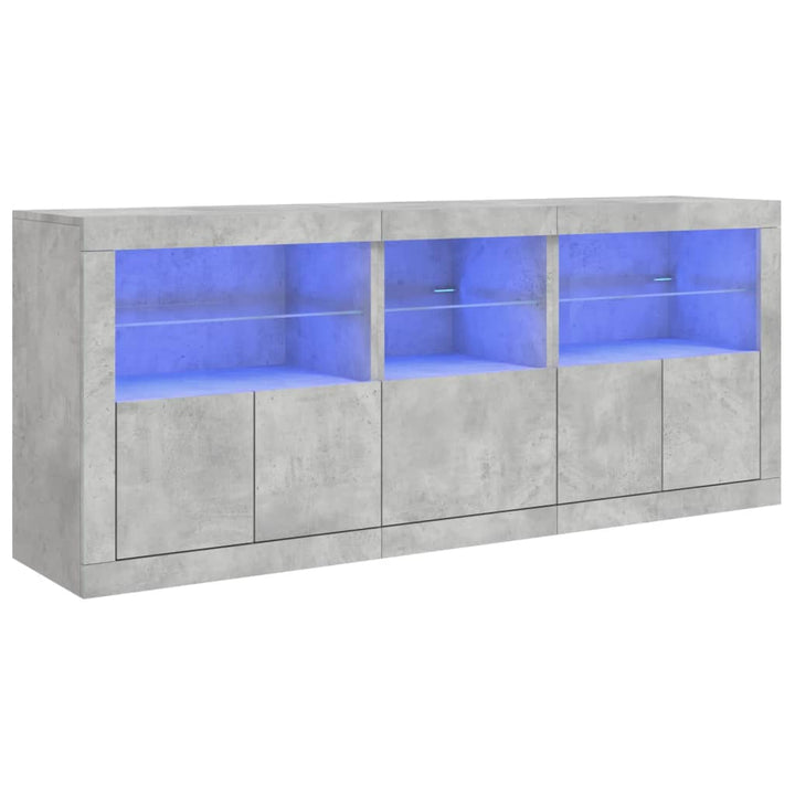 Skänk Med Led-Belysning 162X37X67 Cm
