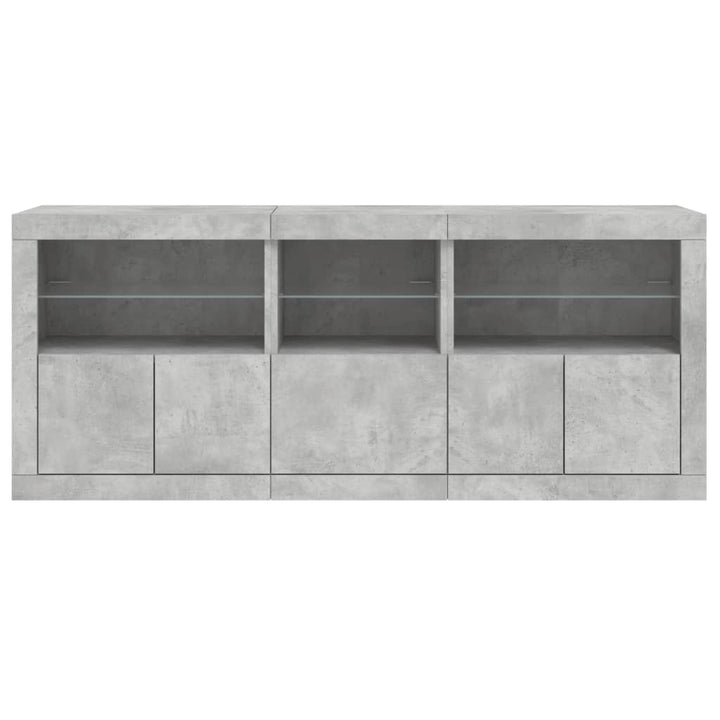 Skänk Med Led-Belysning 162X37X67 Cm