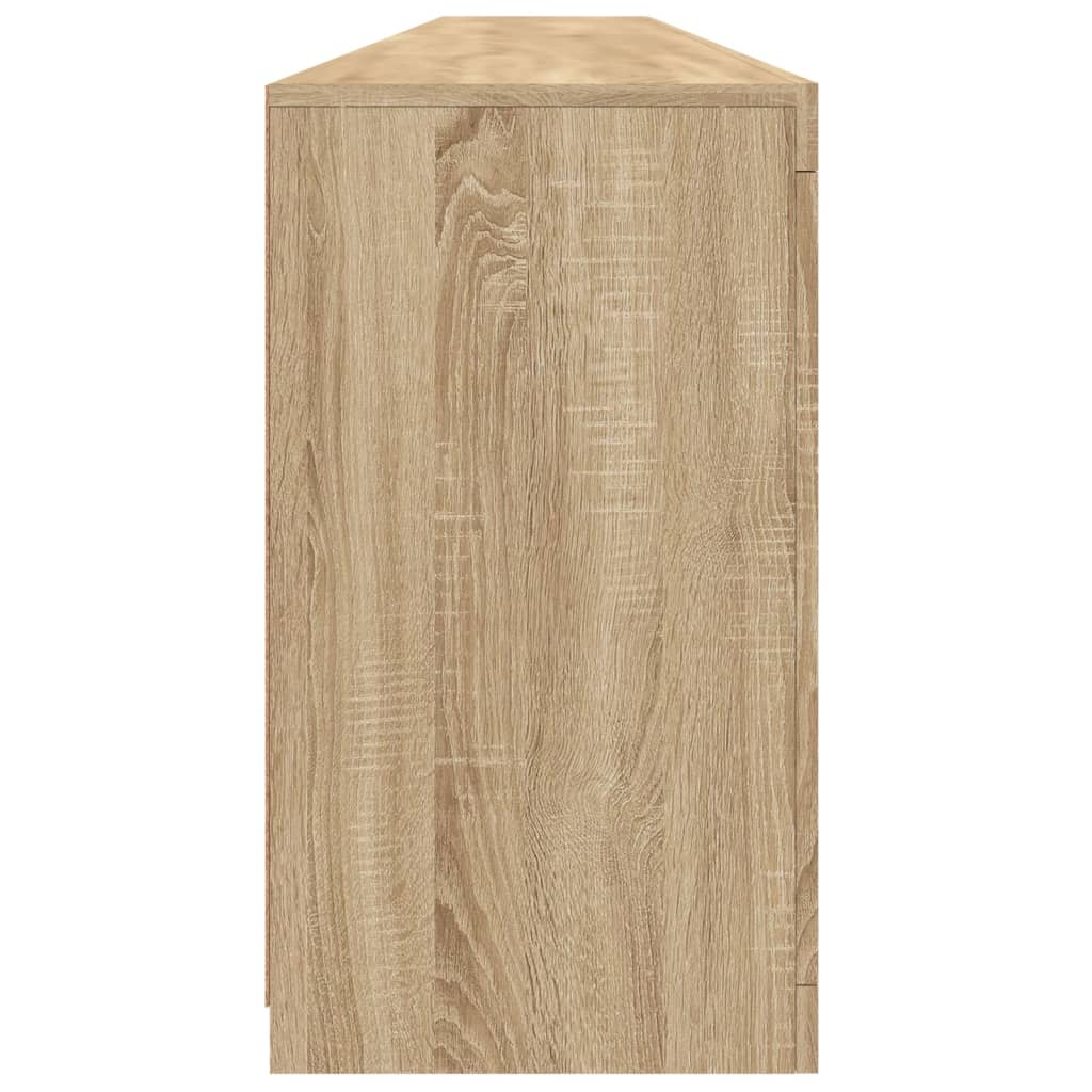 Skänk Med Led-Belysning Sonoma-Ek 283X37X67 Cm