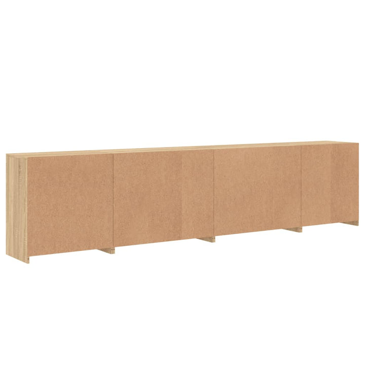 Skänk Med Led-Belysning Sonoma-Ek 283X37X67 Cm