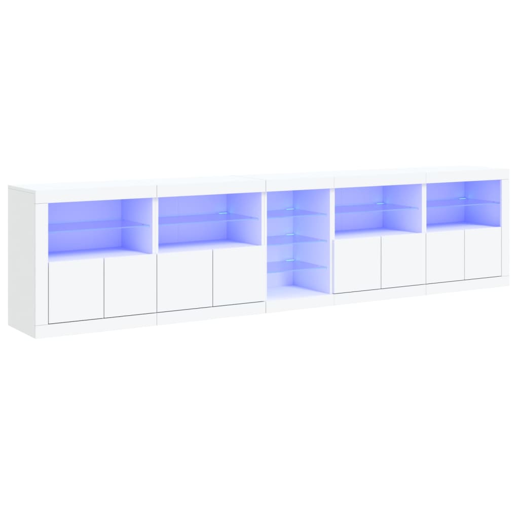 Skänk Med Led-Belysning 283X37X67 Cm