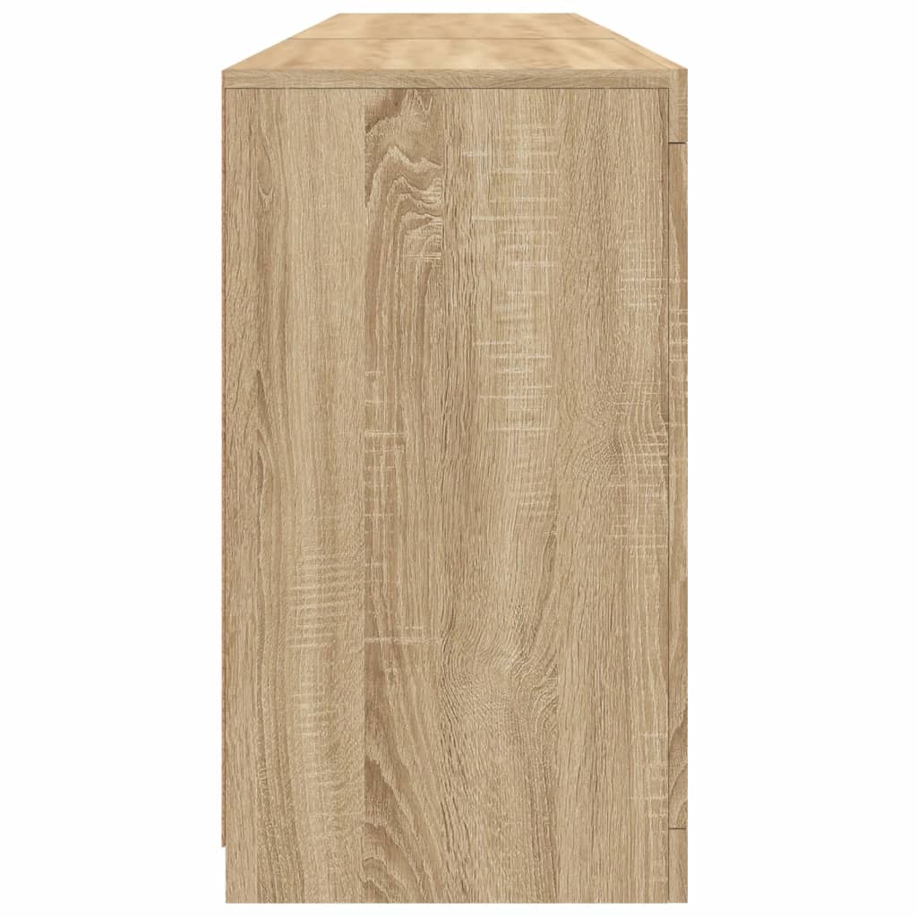 Skänk Med Led-Belysning Sonoma-Ek 162X37X67 Cm