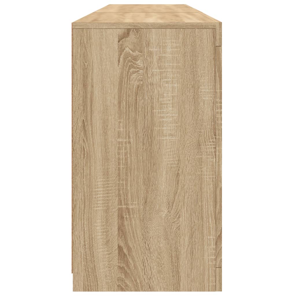 Skänk Med Led-Belysning Sonoma-Ek 181,5X37X67 Cm