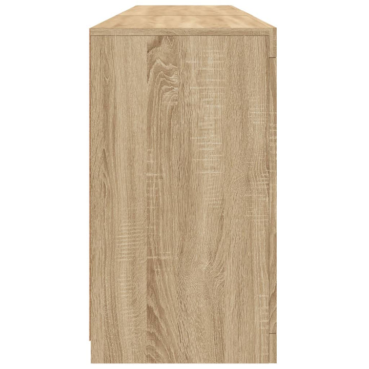 Skänk Med Led-Belysning Sonoma-Ek 181,5X37X67 Cm