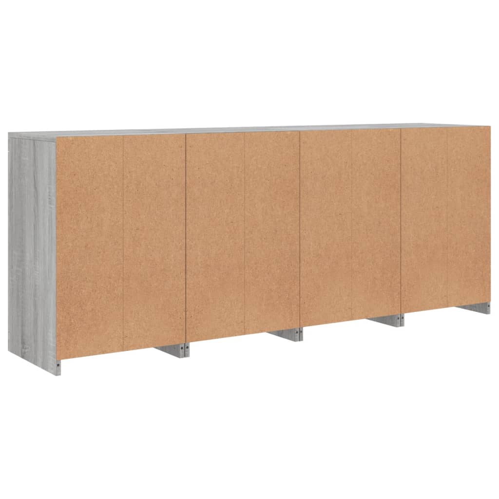 Skänk Med Led-Belysning 164X37X67 Cm