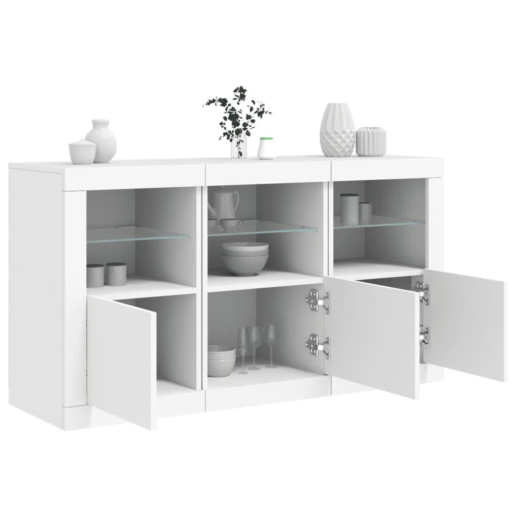 Skänk Med Led-Belysning 123X37X67 Cm