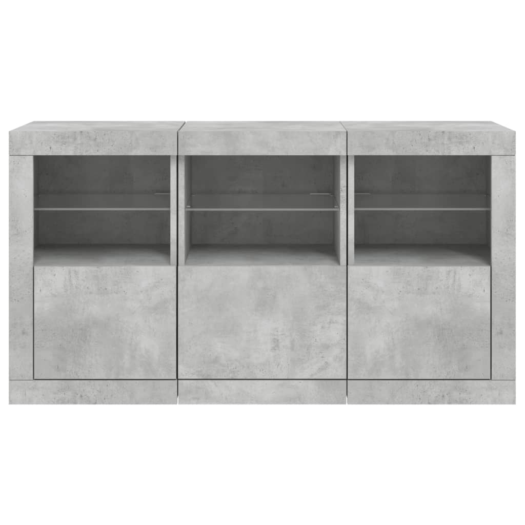 Skänk Med Led-Belysning 123X37X67 Cm