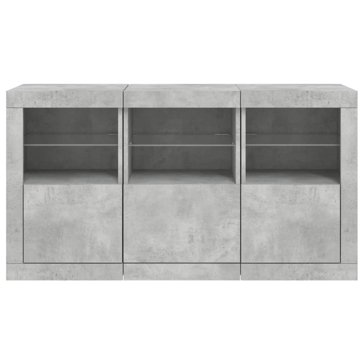 Skänk Med Led-Belysning 123X37X67 Cm