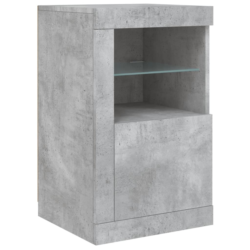 Skänk Med Led-Belysning 123X37X67 Cm