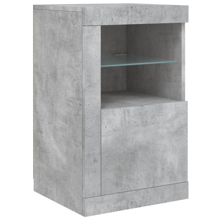 Skänk Med Led-Belysning 123X37X67 Cm