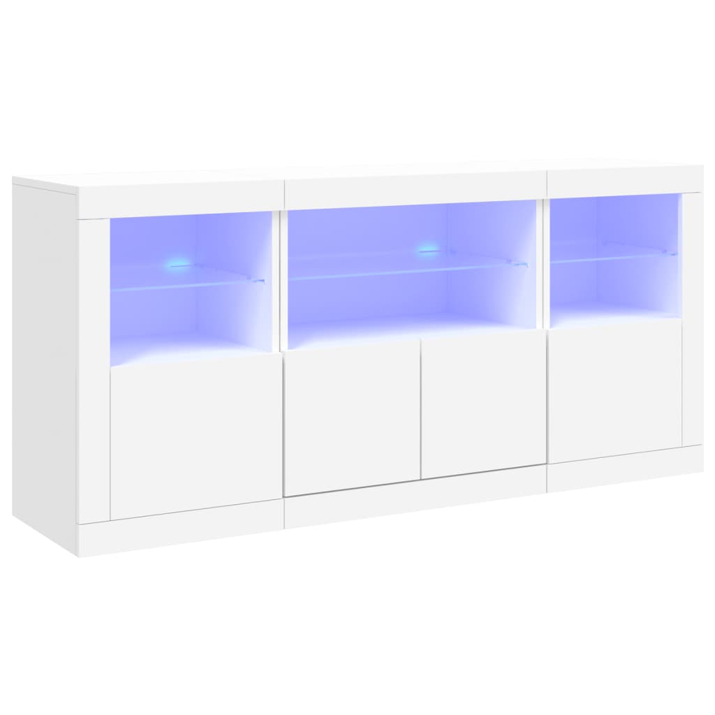 Skänk Med Led-Belysning 142,5X37X67 Cm