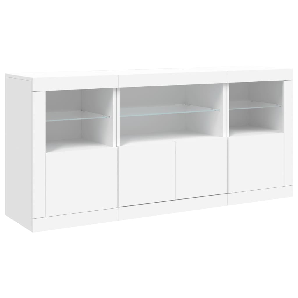 Skänk Med Led-Belysning 142,5X37X67 Cm