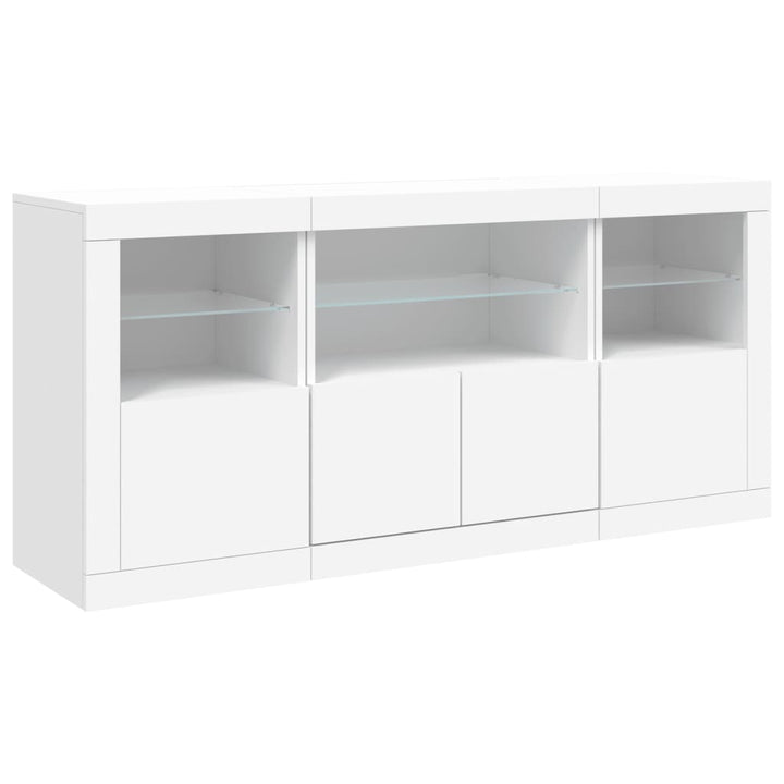 Skänk Med Led-Belysning 142,5X37X67 Cm