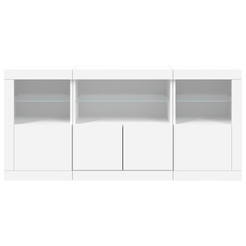 Skänk Med Led-Belysning 142,5X37X67 Cm