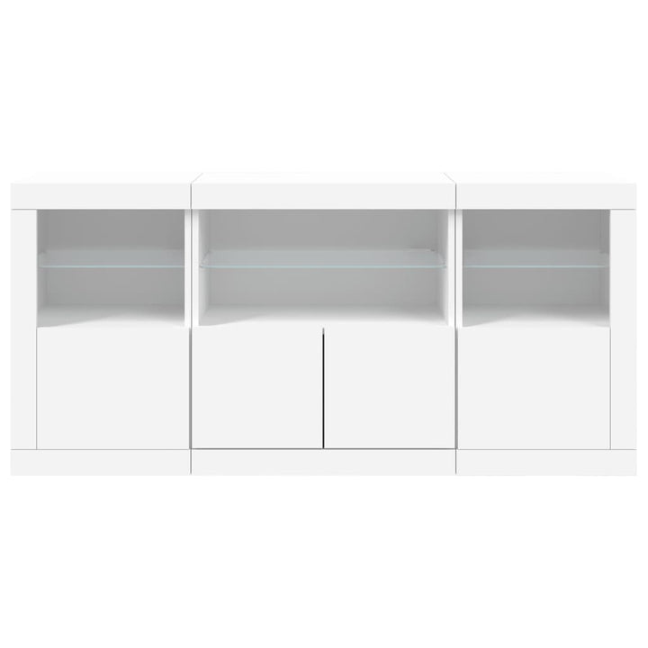 Skänk Med Led-Belysning 142,5X37X67 Cm