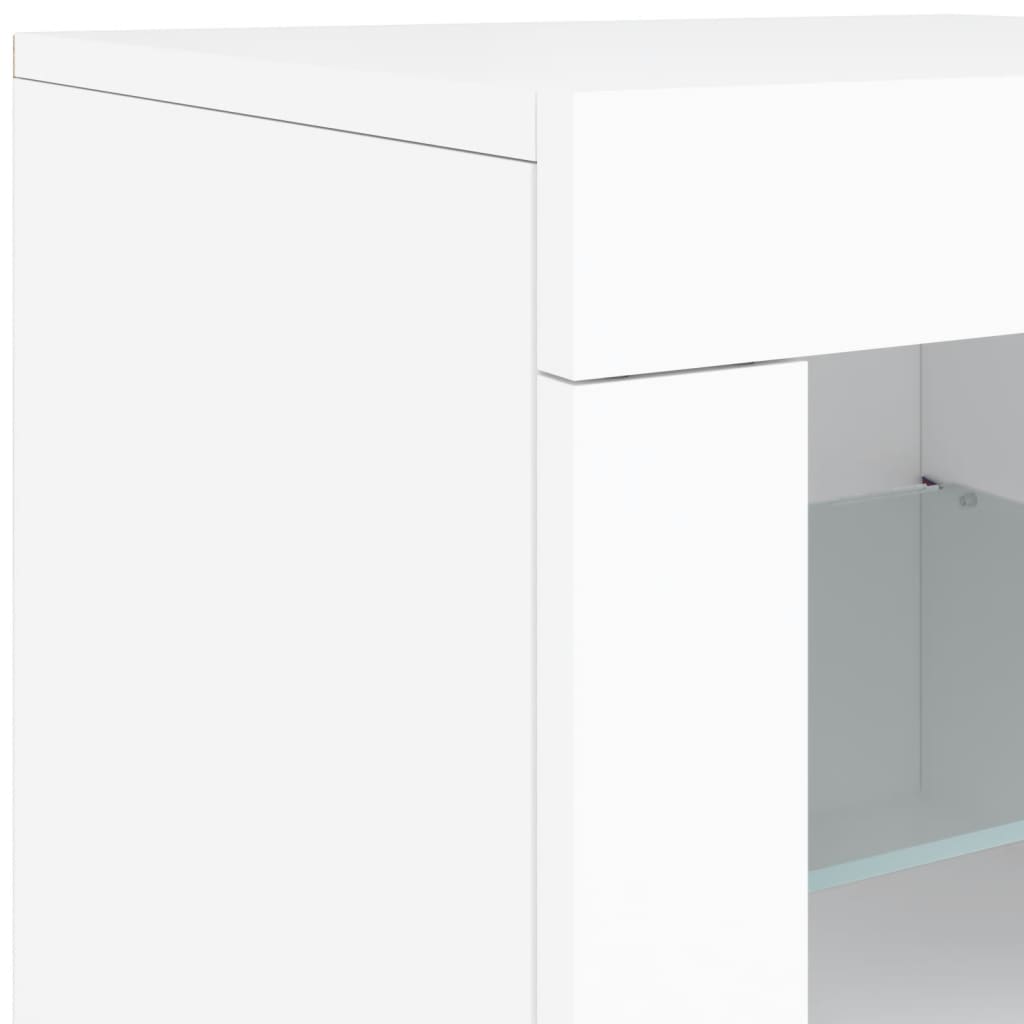 Skänk Med Led-Belysning 142,5X37X67 Cm