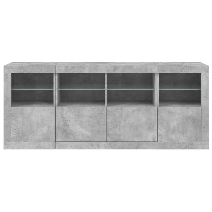 Skänk Med Led-Belysning 163X37X67 Cm