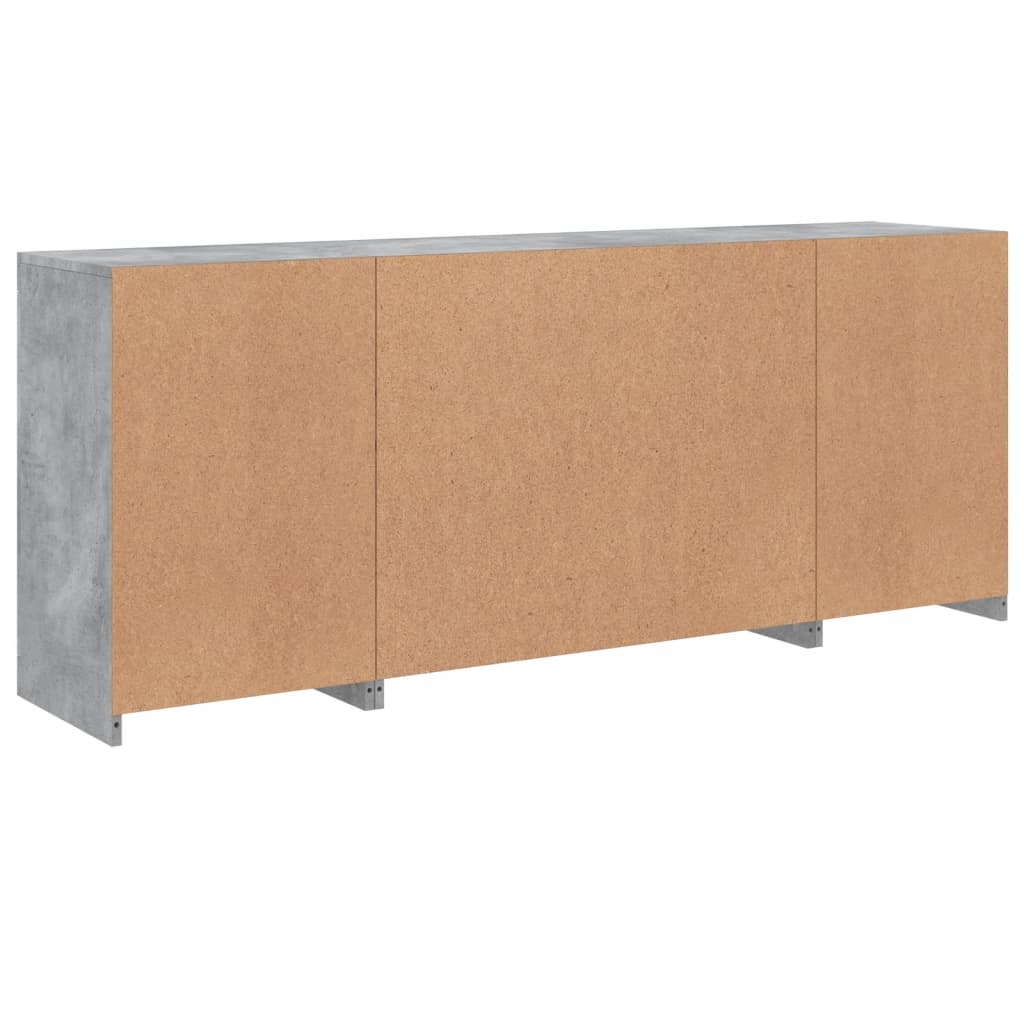 Skänk Med Led-Belysning 163X37X67 Cm