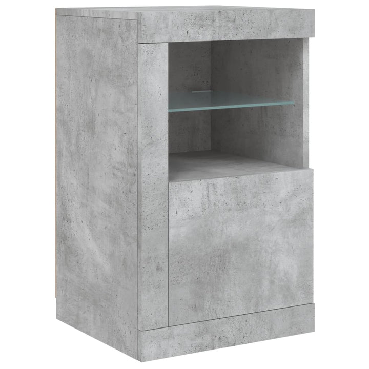 Skänk Med Led-Belysning 163X37X67 Cm