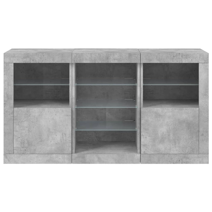 Skänk Med Led-Belysning 123X37X67 Cm