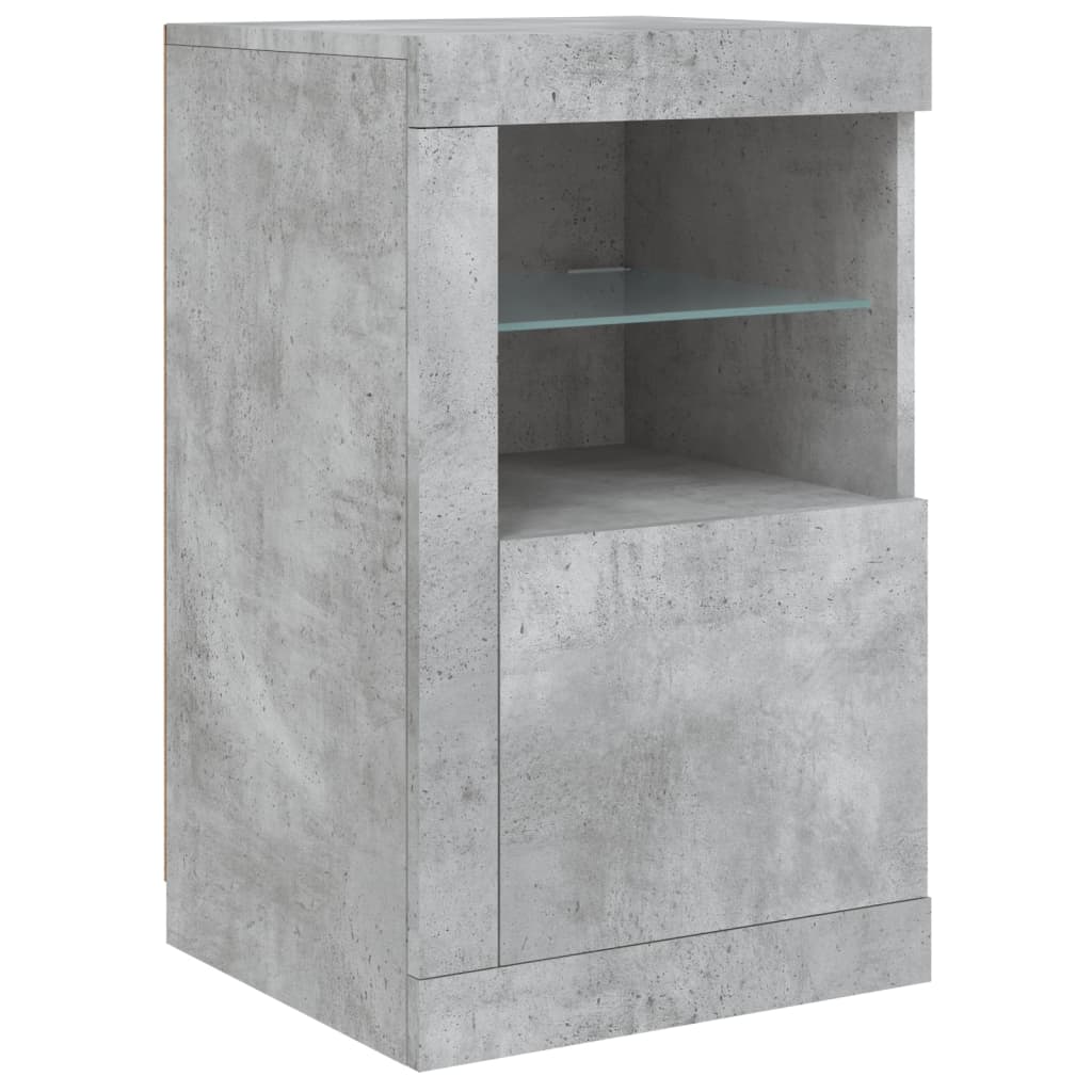 Skänk Med Led-Belysning 123X37X67 Cm