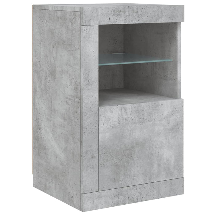 Skänk Med Led-Belysning 123X37X67 Cm