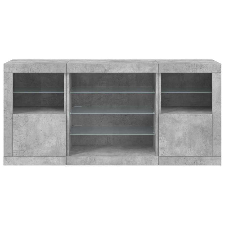Skänk Med Led-Belysning 142,5X37X67 Cm