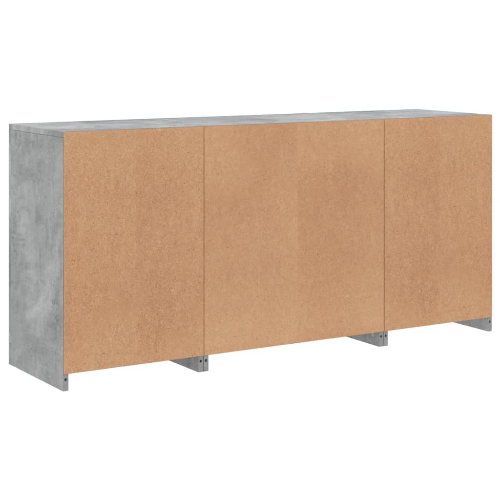 Skänk Med Led-Belysning 142,5X37X67 Cm