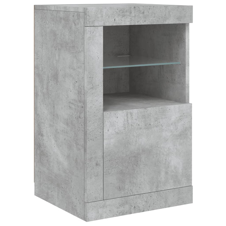 Skänk Med Led-Belysning 142,5X37X67 Cm