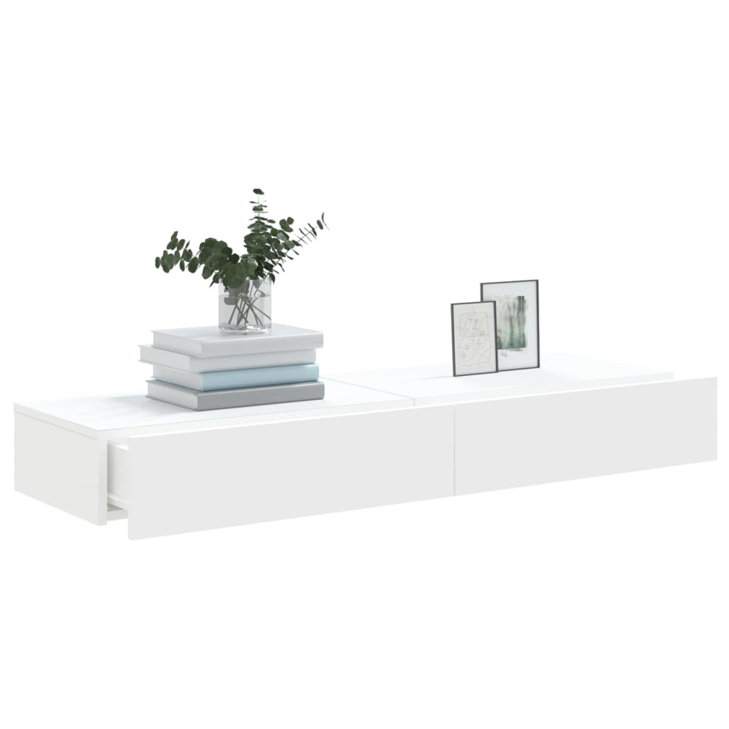 Tv-Bänkar Med Led-Belysning 2 St 60X35X15,5 Cm