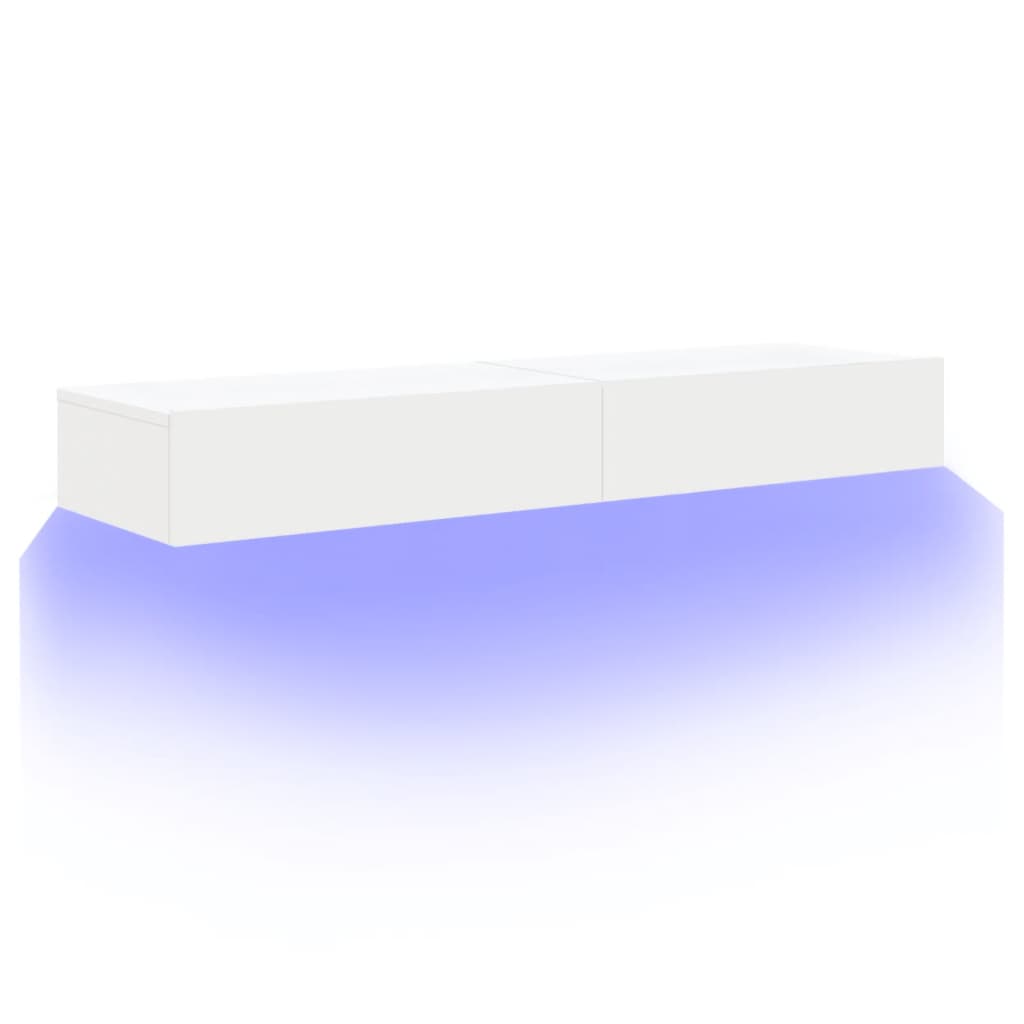 Tv-Bänkar Med Led-Belysning 2 St 60X35X15,5 Cm