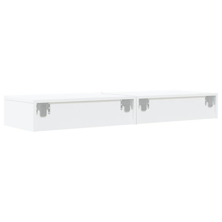 Tv-Bänkar Med Led-Belysning 2 St 60X35X15,5 Cm